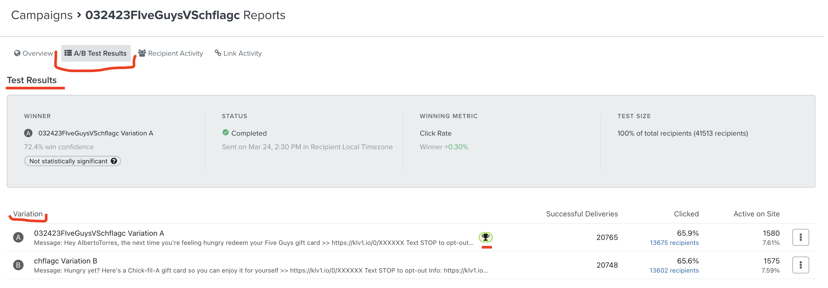 A/B Testing Framework